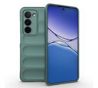 ILING Funda para OPPO A5M / OPPO A5 5G/4G, Diseño de Suave Silicona en Wave Pattern y Antigolpes Airbag, Carcasa Protectora Ultradelgado Mate TPU Bumper Cubierta (Verde)