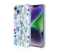 ILING Funda para OPPO A6X / OPPO A6 5G/4G/ OPPO A6K, Diseño de Flores y Dibujos Animados Lindo Ultradelgado Elegante Carcasa, Suave Silicona Transparente TPU Bumper Cubierta, Jardín Secreto