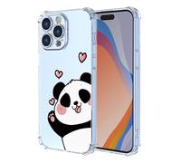 ILING Funda para OPPO A6X / OPPO A6 5G/4G/ OPPO A6K, Diseño de Flores y Dibujos Animados Lindo Ultradelgado Elegante Carcasa, Suave Silicona Transparente TPU Bumper Cubierta, Panda Sonriente