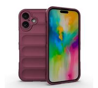ILING Funda para OPPO A6X / OPPO A6 5G/4G/ OPPO A6K, Diseño de Suave Silicona en Wave Pattern y Antigolpes Airbag, Carcasa Protectora Ultradelgado Mate TPU Bumper Cubierta, Morado Oscuro