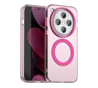 ILING Funda para OPPO Find X8 Pro 5G, Compatible con Carga Magnética, Ultradelgado Mate Translúcido Antigolpes Rígido PC Carcasa, Suave Silicona TPU Bumper Cubierta (Rojo)