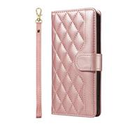 ILING Funda para Realme 12 Pro 5G/Realme 12 Pro+ Plus 5G, Carcasa Billetera de Cuero PU con Bloqueo RFID, Soporte Plegable, Ranura para Tarjeta, Elegante Lujosa Mujer Antigolpes Cubierta (Oro Rosa)