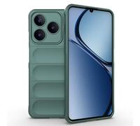 ILING Funda para Realme C63/Realme C61/Realme Note 60/Realme Note 60X, Diseño de Suave Silicona en Wave Pattern y Antigolpes Airbag, Carcasa Protectora Ultradelgado Mate TPU Bumper Cubierta (Verde)
