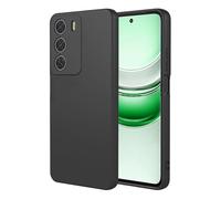 ILING Funda para Realme C71/Realme C73/Realme P3 Lite 4G, Diseño de Suave Silicona Líquida en Color Sólido Simple Carcasa Protectora Ultradelgado Mate TPU Bumper Antigolpes Cubierta (Negro)