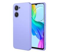ILING Funda para Vivo Y03 / Vivo Y28s 5G / Vivo Y18, Diseño de Suave Silicona Líquida en Color Sólido Simple Carcasa Protectora Ultradelgado Mate TPU Bumper Antigolpes Cubierta (Púrpura)
