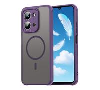 ILING Funda para Xiaomi Redmi 15C 5G/4G/POCO C85, Compatible con MagSafe Magnética, Ultradelgado Sedoso Mate Translúcido Rígido PC Carcasa, Antigolpes Silicona TPU Bumper Cubierta (Púrpura)
