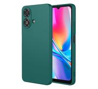 ILING Funda para ZTE Blade A35e, Diseño de Suave Silicona Líquida en Color Sólido Simple Carcasa Protectora Ultradelgado Mate TPU Bumper Antigolpes Cubierta (Verde Oscuro)