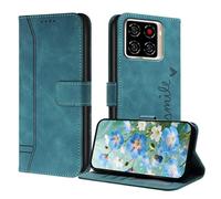 ILING Funda para ZTE Blade A56, Flip Carcasa Magnética de Cuero PU Antigolpes con Tarjetero, Función de Soporte y Protección Completa Cámara Cubierta, Verde