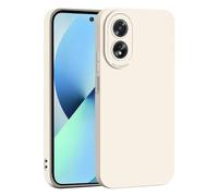 ILING Líquida Silicona Funda para OPPO A18 4G / OPPO A38 4G, Ultradelgado Color Sólido Simple Elegante Carcasa, Suave TPU Bumper Mate Antigolpes Cubierta Estuche (Blanco)