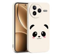 ILING Líquida Silicona Funda para Xiaomi Poco F7 Pro 5G, Diseño de Flores y Dibujos Animados Lindo Ultradelgado Elegante Carcasa, Suave TPU Bumper Mate Antigolpes Cubierta (Blanco Q06)