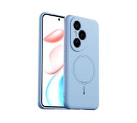 ILING Magnética Funda para Honor 400 Pro 5G, Protección Lente Cámara con Ultra Slim Silicona Líquida Tacto Suave y Sedoso Antigolpes Carcasa Cubierta, Azul Cielo
