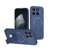 ILING Magnética Funda para Honor 400 Smart 5G de Invisible Soporte Ajustable, Protección Completa Lente Cámara con Tacto Suave y Sedoso Antigolpes Carcasa Cubierta, Azul