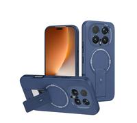 ILING Magnética Funda para Honor Magic 8 Pro 5G de Invisible Soporte Ajustable, Protección Completa Lente Cámara con Tacto Suave y Sedoso Antigolpes Carcasa Cubierta, Azul