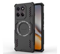 ILING Magnética Funda para Motorola Edge 70 5G, Apta para MagSafe, Ultradelgado Militar Armadura Dura PC Carcasa, Suave Silicona TPU Bumper Antigolpes Cubierta (Negro)
