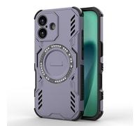 ILING Magnética Funda para Motorola Edge 70 Fusion, Apta para MagSafe, Ultradelgado Militar Armadura Dura PC Carcasa, Suave Silicona TPU Bumper Antigolpes Cubierta (Púrpura)