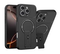 ILING Magnética Funda para OPPO A6X 5G/4G de Invisible Soporte Ajustable, Protección Completa Lente Cámara con Tacto Suave y Sedoso Antigolpes Carcasa Cubierta, Negro