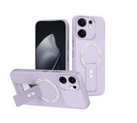 ILING Magnética Funda para OPPO Reno 13 FS (OPPO Reno 13F 5G/4G) de Invisible Soporte Ajustable, Protección Completa Lente Cámara con Tacto Suave y Sedoso Antigolpes Carcasa Cubierta, Púrpura