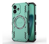 ILING Magnética Funda para Xiaomi Poco X8 Pro 5G, Apta para MagSafe, Ultradelgado Militar Armadura Dura PC Carcasa, Suave Silicona TPU Bumper Antigolpes Cubierta (Verde)