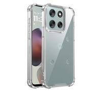 ILING Transparente Funda para Motorola Edge 60 Neo/Edge 50 Neo/ThinkPhone 25, TPU Protección Militar Antigolpes Carcasa Silicona PC Anti-Arañazos Caso Ultra Slim Anti Amarillo Cubierta, Clear