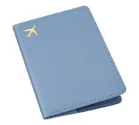 ILIYAH Porta Pasaporte Funda Protectora para Pasaporte de Cuero PU Porta Pasaporte Viajes Accesorios Passport Cover Portadocumentos Viaje（Azul neblina）