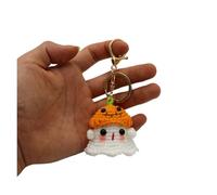 ILJXPOZB Adorno De Muñeca Fantasma De Bruja De Punto Hecho A Mano: Bonito Llavero De Fantasma De Calabaza For Halloween, Decoración del Hogar, (G2)