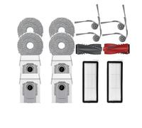 ILJXPOZB Compatible con Roborock Qrevo Edge/Edge C / 5AE / Curv/Curv C/Curv S5X 5A1 5XC / Edge S5A 5V1 Piezas Cepillo Filtro Bolsa De Fregona.(15pcs)