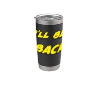 I'll be back | 80's 1980's 1990's Movie Quote 90's Vaso térmico de acero inoxidable de doble pared