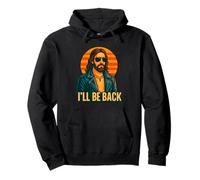 I'Ll Be Back Funny Retro Jesús, diseño Cristiano Sudadera con Capucha