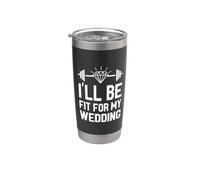 I'll Be Fit For My Wedding I Novia Bride Workout Vaso térmico de acero inoxidable de doble pared