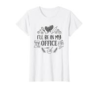 I'Ll Be In My Office Baking Shirt Baking Food Bakery Camiseta gráfica económica, Mujer, Blanco, M