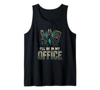 I'Ll Be In My Office Electricista Padre Funny Men Dad Camiseta sin Mangas