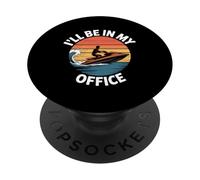 Ill Be In My Office Funny Jet Ski Sarcástico PopSockets PopGrip Adhesivo