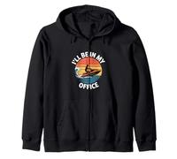 Ill Be In My Office Funny Jet Ski Sarcástico Sudadera con Capucha