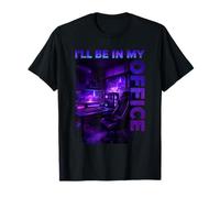 Ill Be In My Office Gamer Room RGB Gaming Humor Camiseta