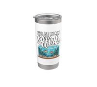 I'll Be In My Offish Funny Office Fish Keeper Acuario Arte Vaso térmico de acero inoxidable de doble pared