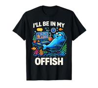 I'Ll Be In My Offish Funny Work from Home Fish Camiseta