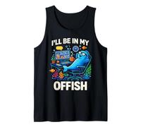 I'Ll Be In My Offish Funny Work from Home Fish Camiseta sin Mangas