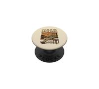 I'Ll Be in The Backyard Cigar Bourbon Dad Hombres Mujeres 3 PopSockets PopGrip Adhesivo