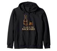 I'Ll Be In The Backyard Cigar Whisky Dad Bourbon Winter Sudadera con Capucha