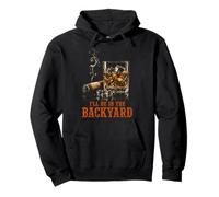 I'Ll Be In The Backyard Funny Cigar Bourbon Whiskey Lover Sudadera con Capucha
