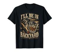 I'Ll Be in The Backyard Retro USA, Amantes del cigarro y el Bourbon Camiseta
