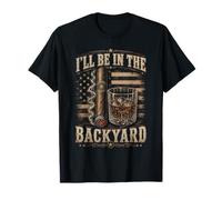 I'Ll Be in The Backyard Retro USA, Amantes del cigarro y el Bourbon Camiseta