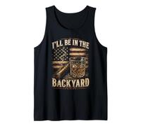 I'Ll Be in The Backyard Retro USA, Amantes del cigarro y el Bourbon Camiseta sin Mangas