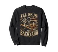 I'Ll Be in The Backyard Retro USA, Amantes del cigarro y el Bourbon Sudadera