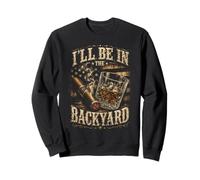 I'Ll Be in The Backyard Retro USA, Amantes del cigarro y el Bourbon Sudadera
