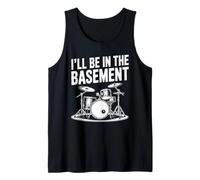 I'll Be in the Basement Drummer Design Camiseta sin Mangas
