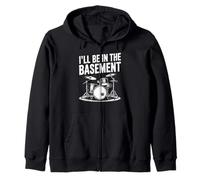 I'll Be in the Basement Drummer Design Sudadera con Capucha