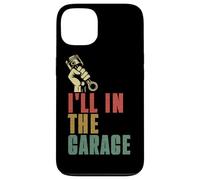 I'll Be In The Garage Mecánico Car Guy Reparación de Vehículos Retro Carcasa para iPhone 13