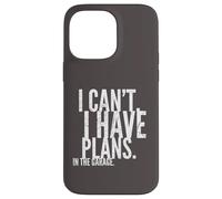 I'Ll Be in The Garage Mechanic Dad Joke Handyman Grandpa Carcasa para iPhone 14 Pro MAX
