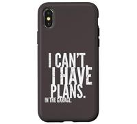 I'Ll Be in The Garage Mechanic Dad Joke Handyman Grandpa Carcasa para iPhone X/XS